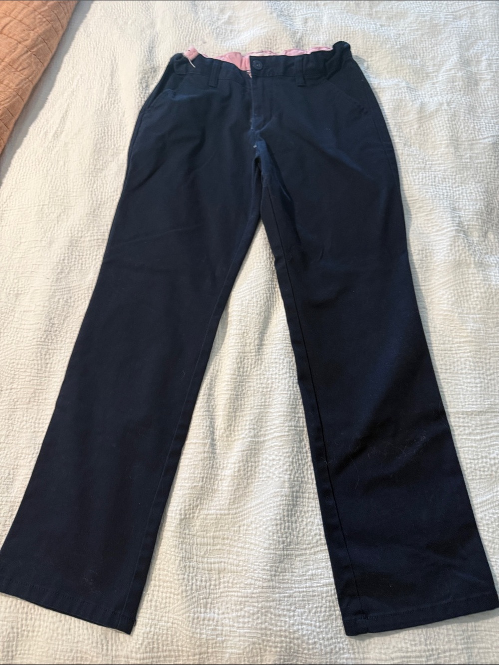 Uniform pants -navy chino